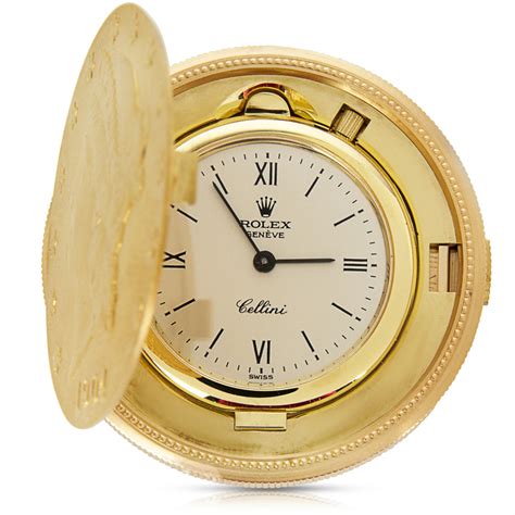 rolex gold coin pocket watch|rolex pocket watch price.